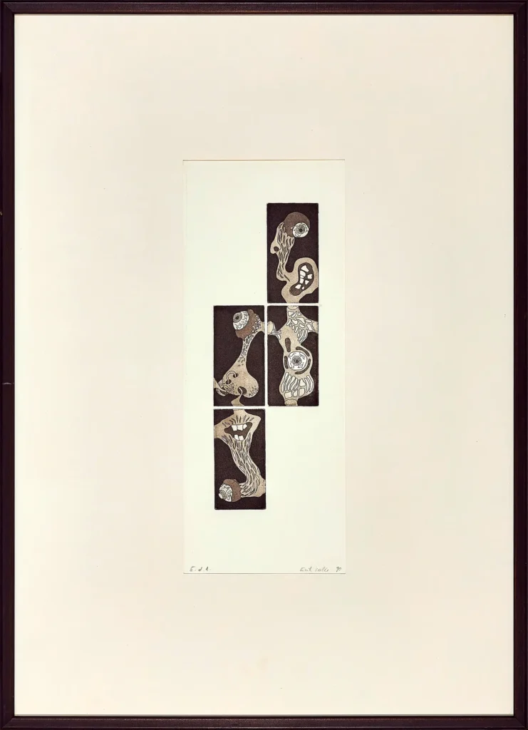 „Ohne Titel“, 1994 von Erik Hable aus der Kunstsammlung Arnoldina im Schmankerlwirt Vorderweißenbach