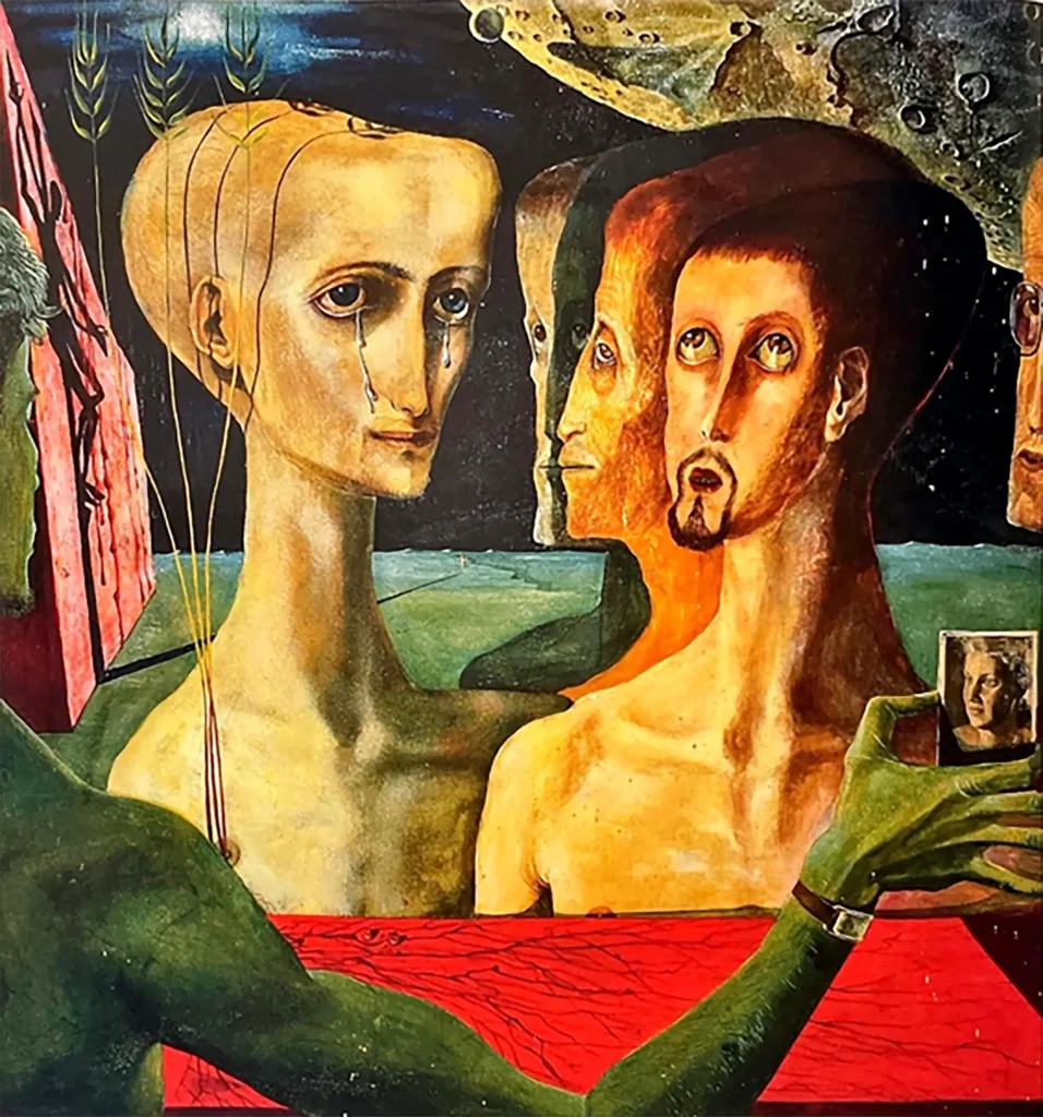 „Verlorener Glaube“, 1950 von Fritz Aigner aus der Kunstsammlung Arnoldina im Schmankerlwirt Vorderweißenbach