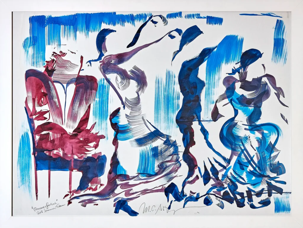 „Flamenco Festival Traun“ , 2018 von Matthias Claudius Aigner aus der Kunstsammlung Arnoldina im Schmankerlwirt Vorderweißenbach